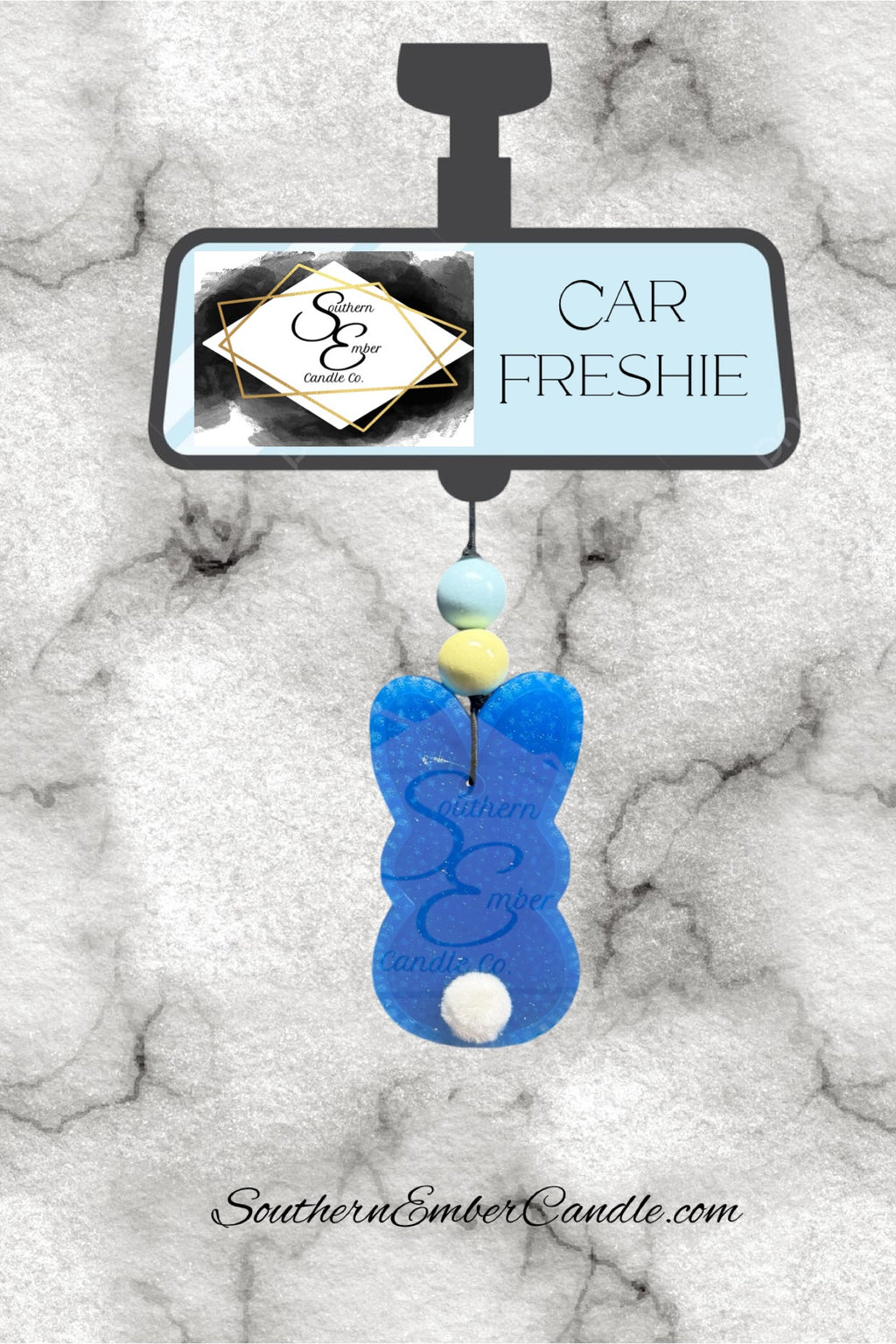 Peep Bunny Aromatic Car Freshie