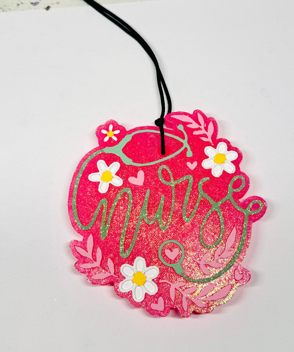 Floral Nurse Aromatic Car Freshie