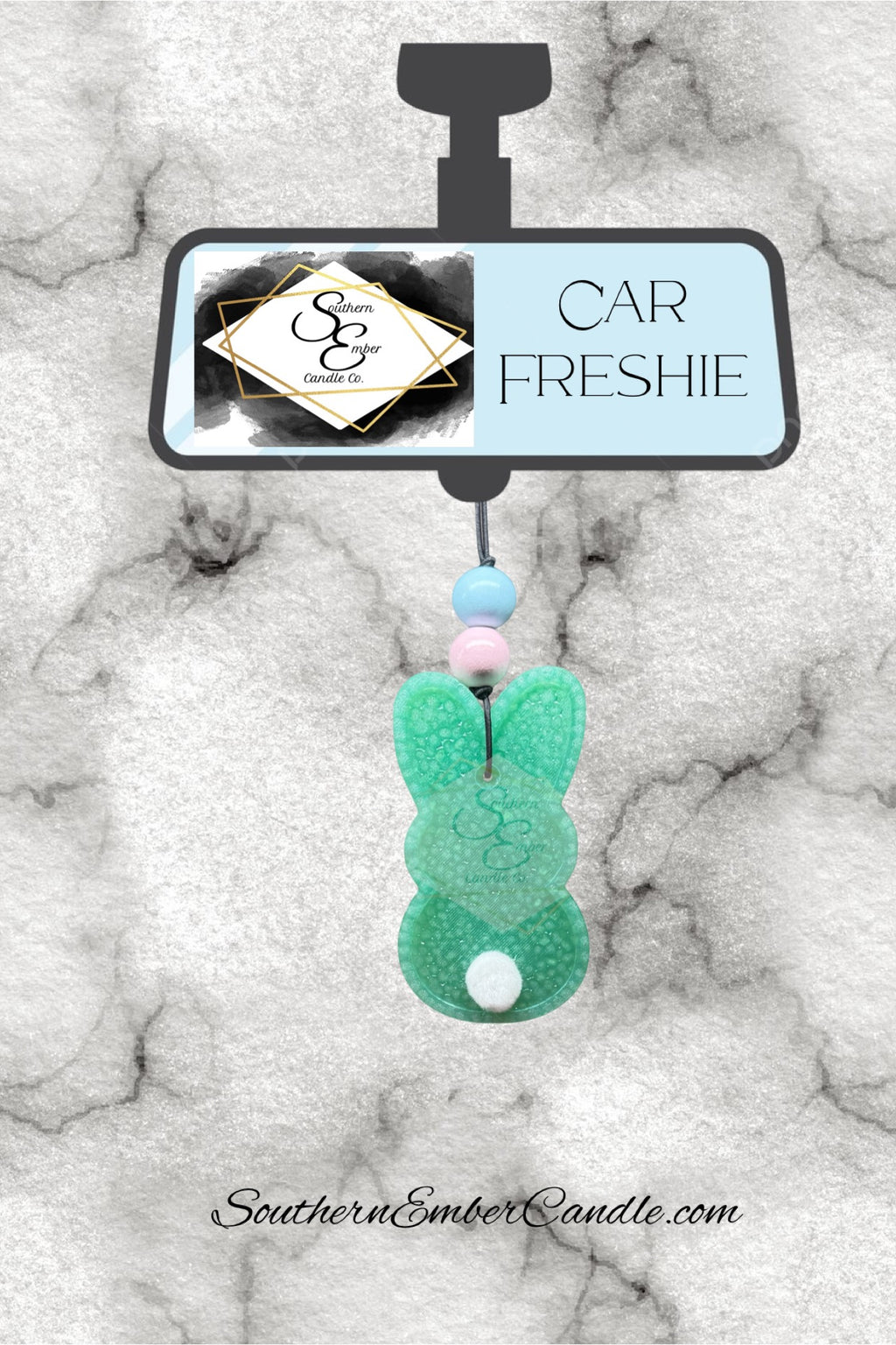 Peep Bunny Aromatic Car Freshie