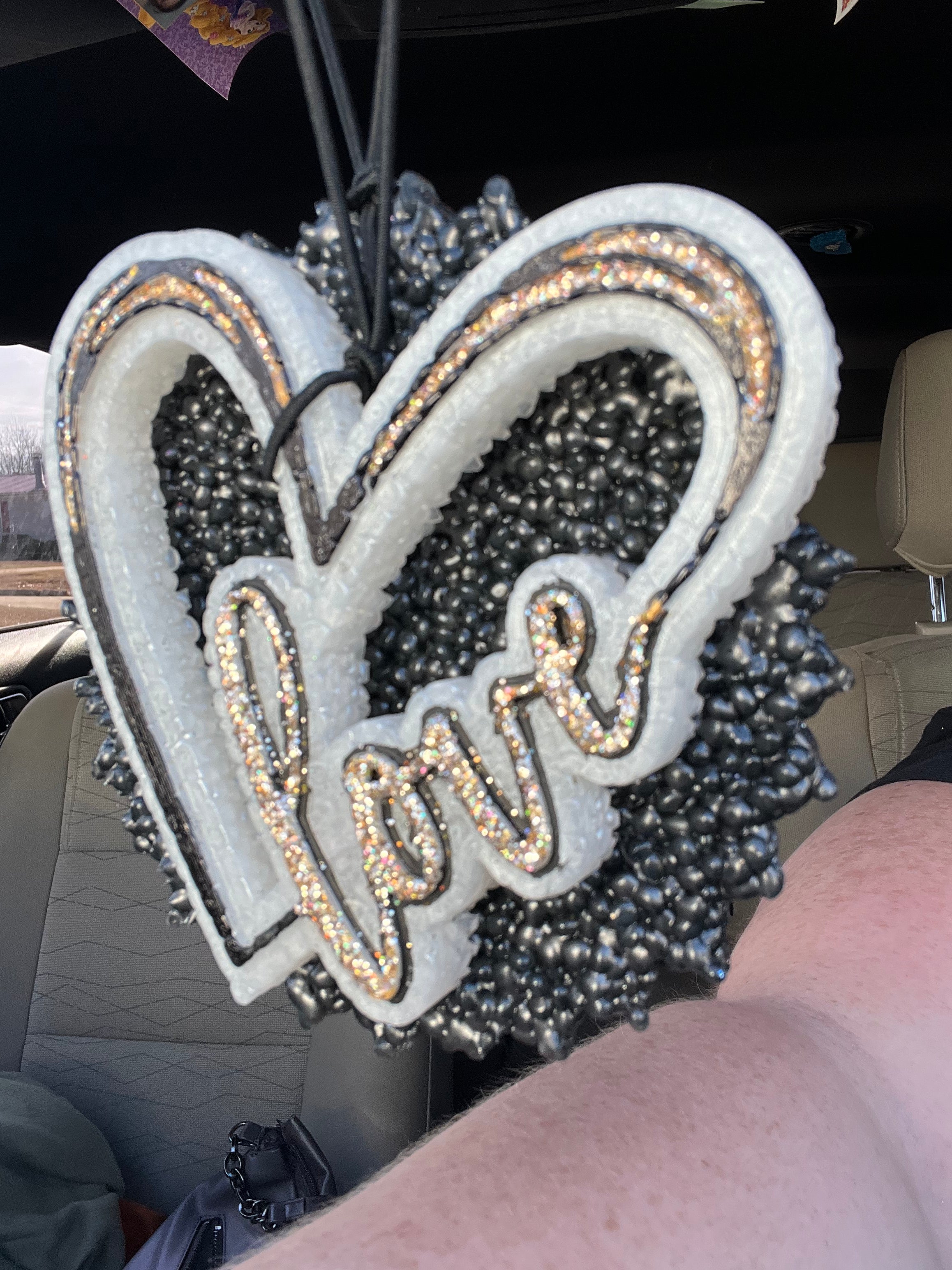 Love Heart Aromatic Car Freshie