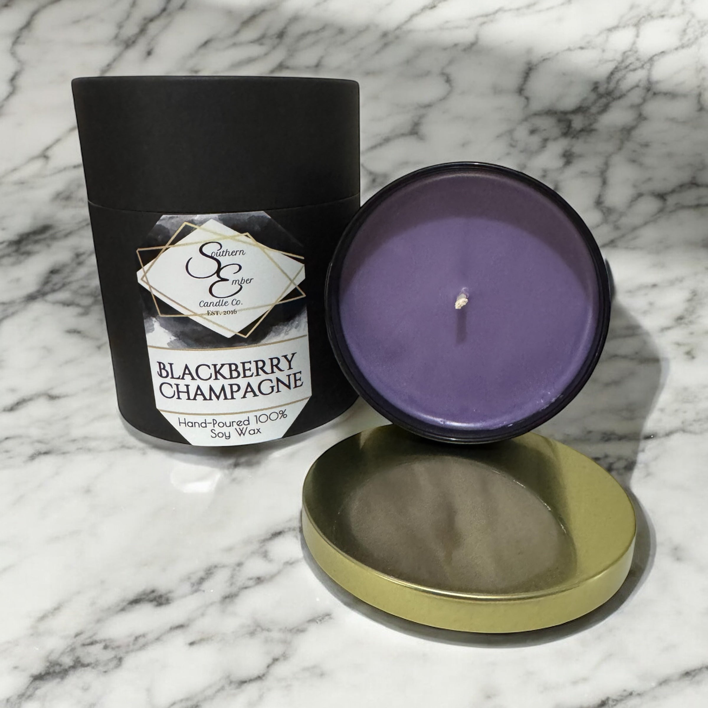 Blackberry Champagne Soy Candle