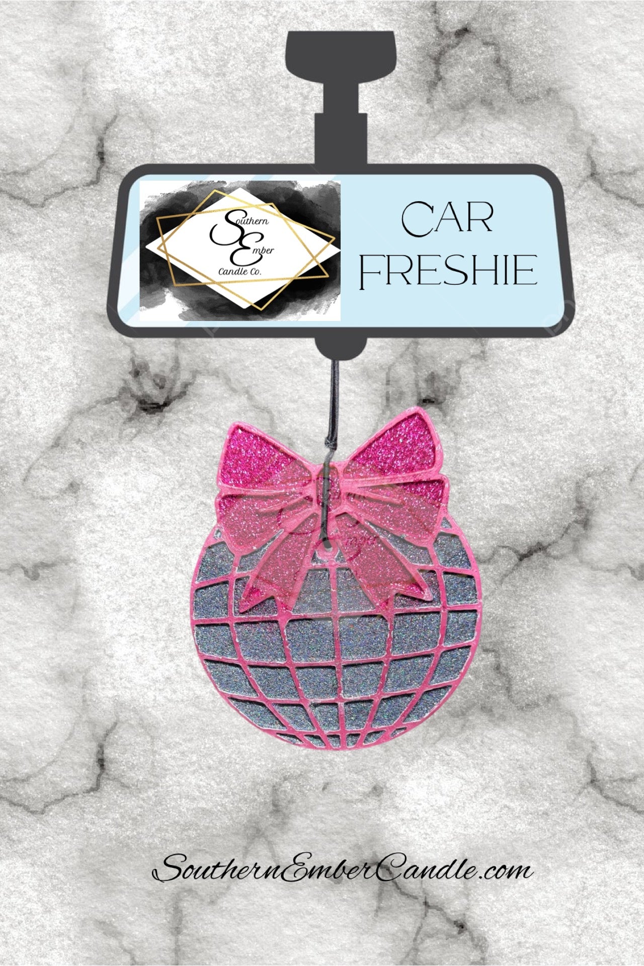 Coquette Disco Ball Aromatic Car Freshie