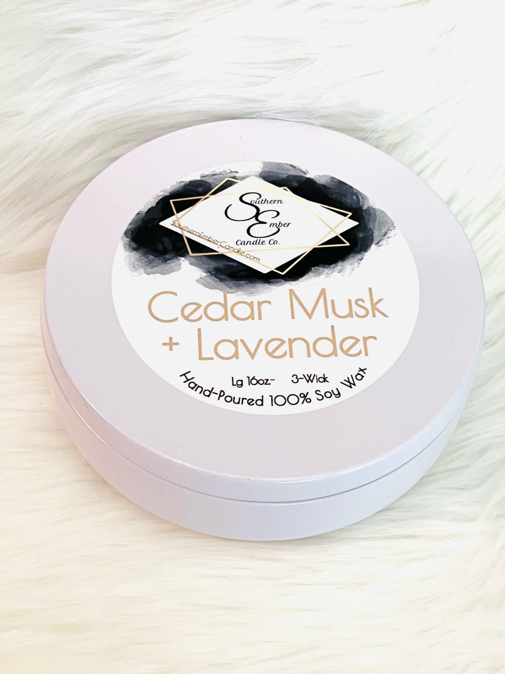 Cedar Musk + Lavender Soy Candle