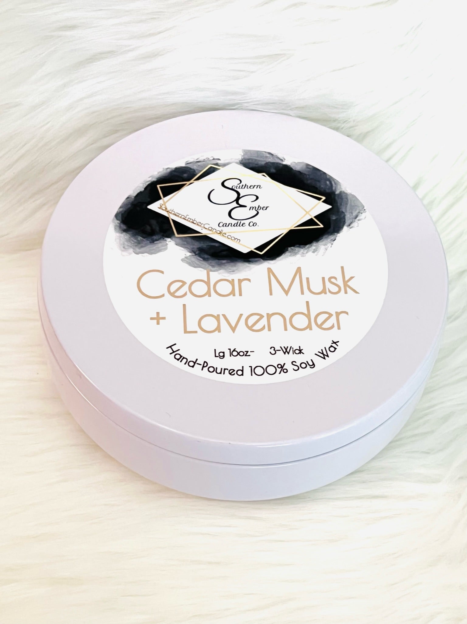 Cedar Musk + Lavender Soy Candle