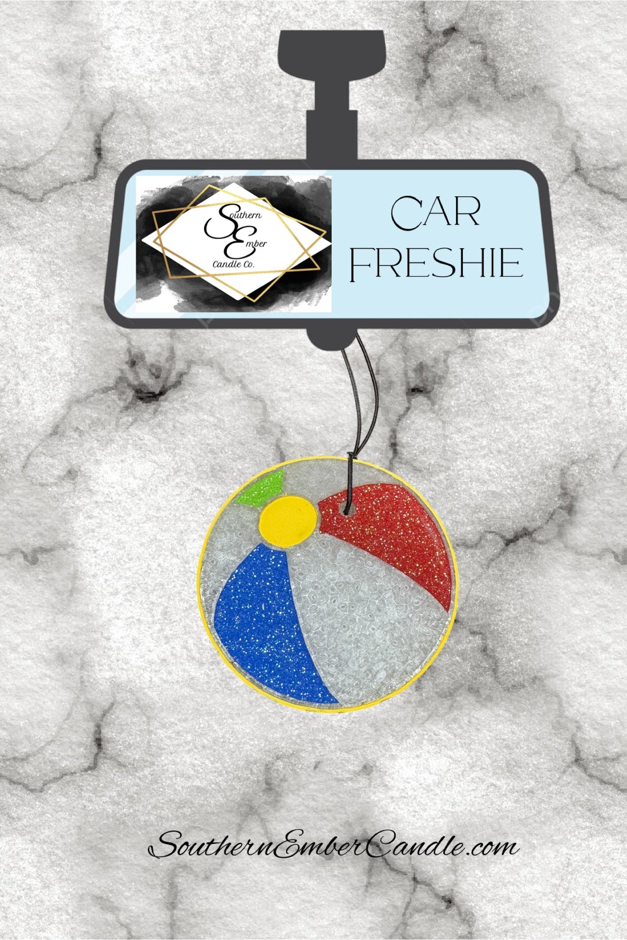 Beach Ball Aromatic Car Freshie