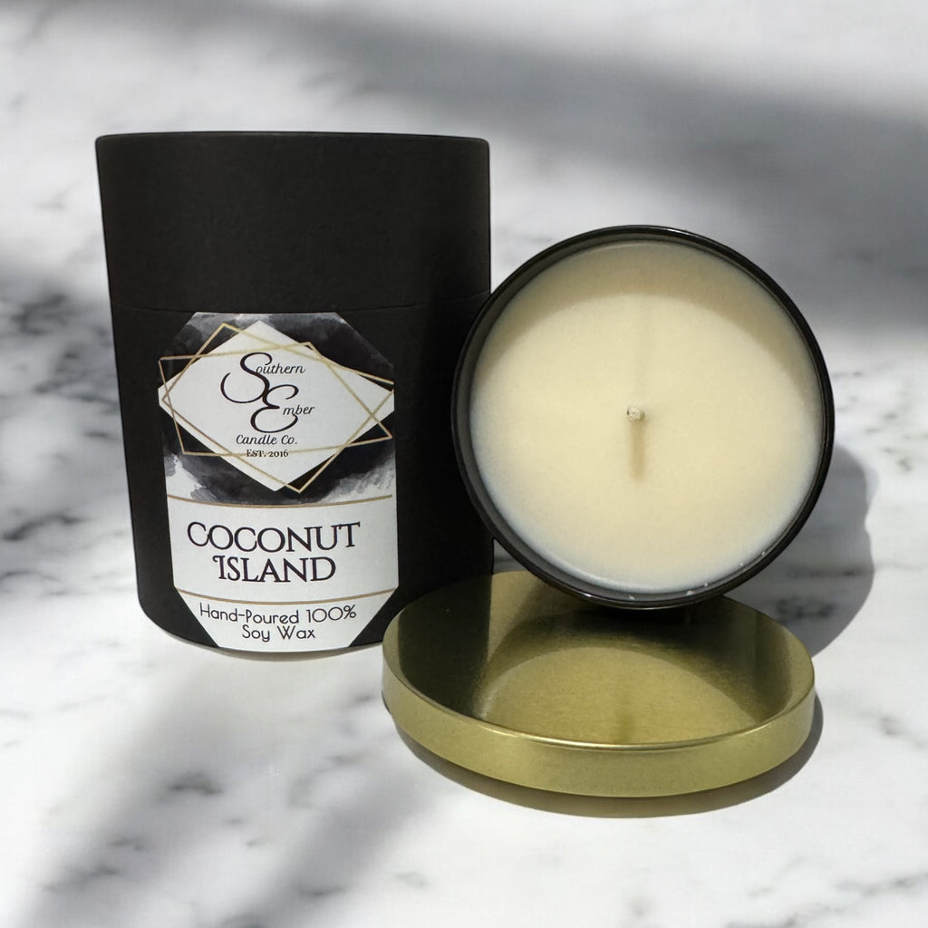 Coconut Island 100% Soy Wax Candle