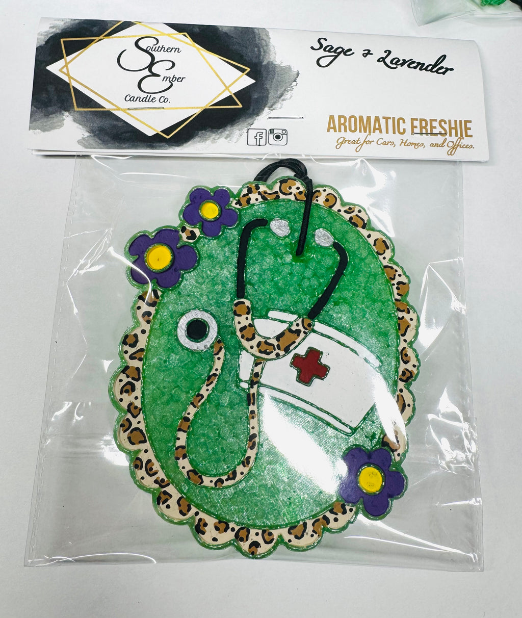Nurse Frame Aromatic Car Freshie