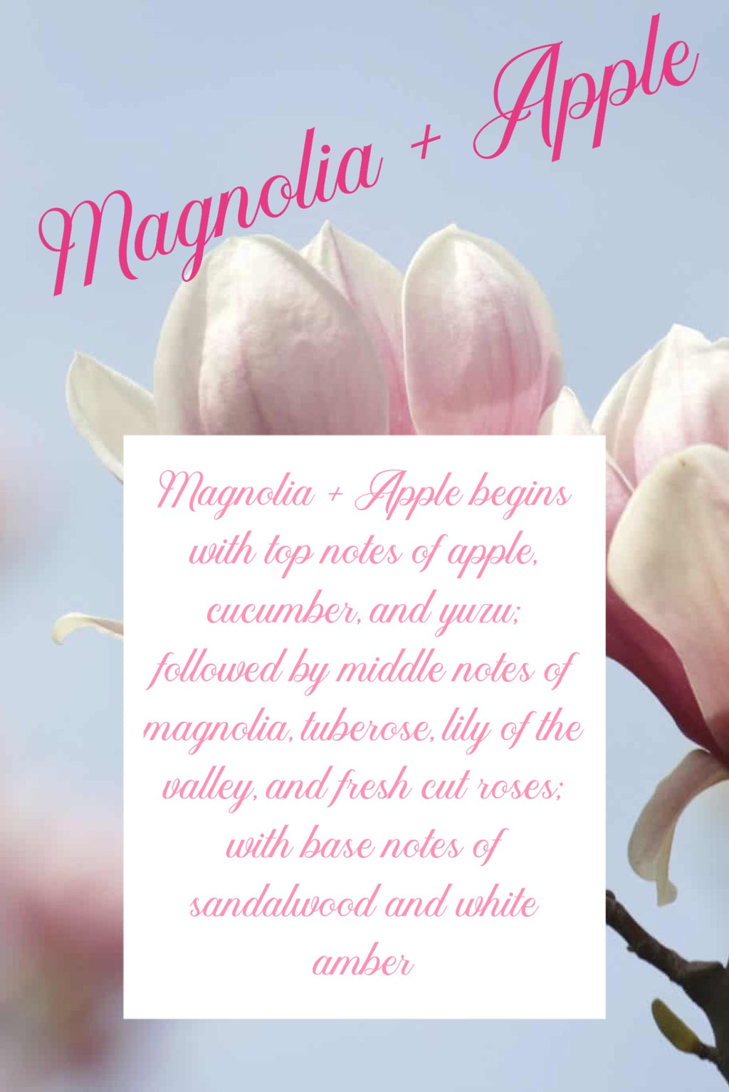 Magnolia + Apple Blossom Soy Wax Tart/Melt