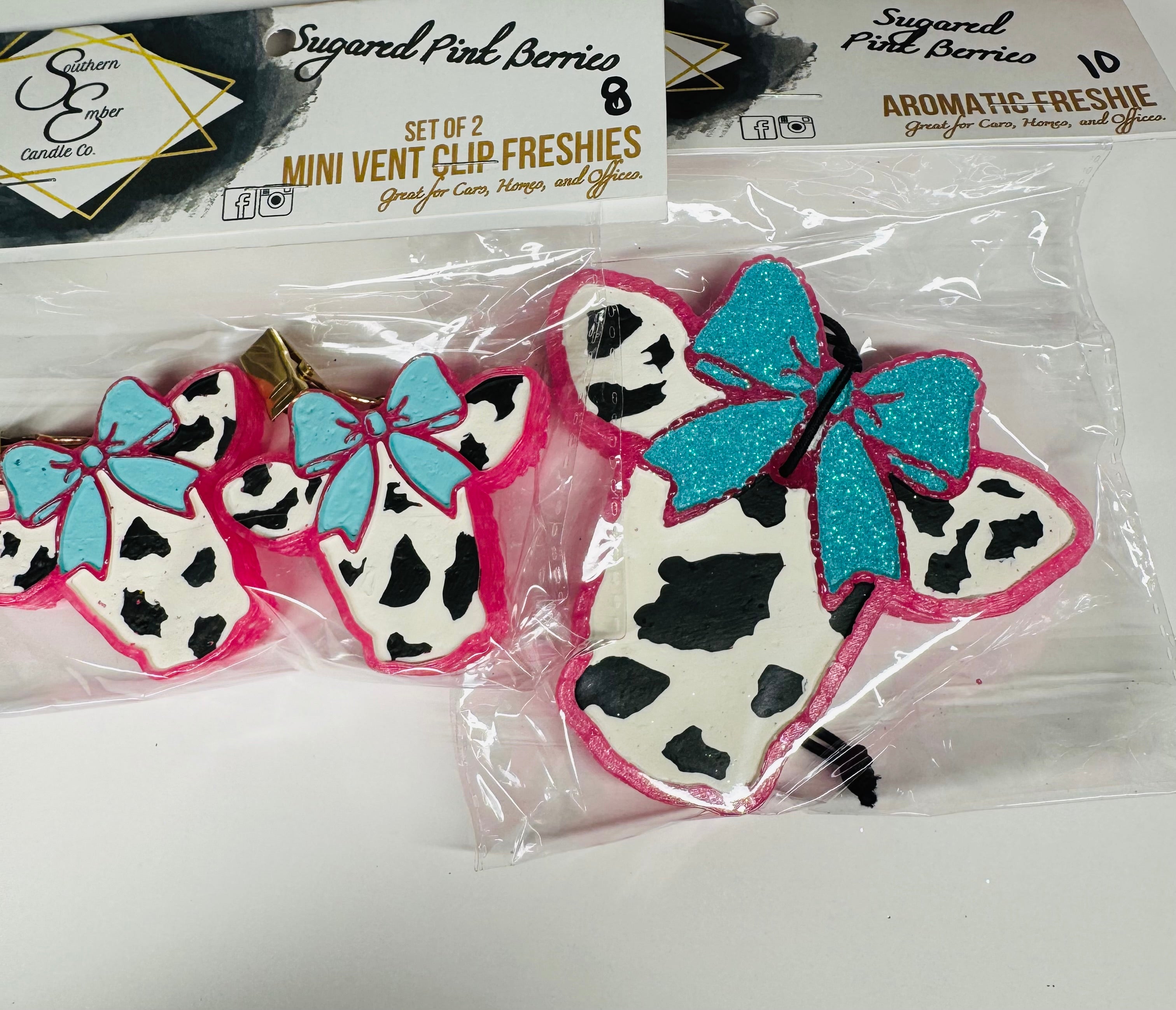 Cow w/Bow Freshie Set