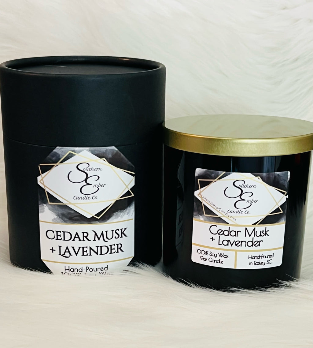 Cedar Musk + Lavender Soy Candle