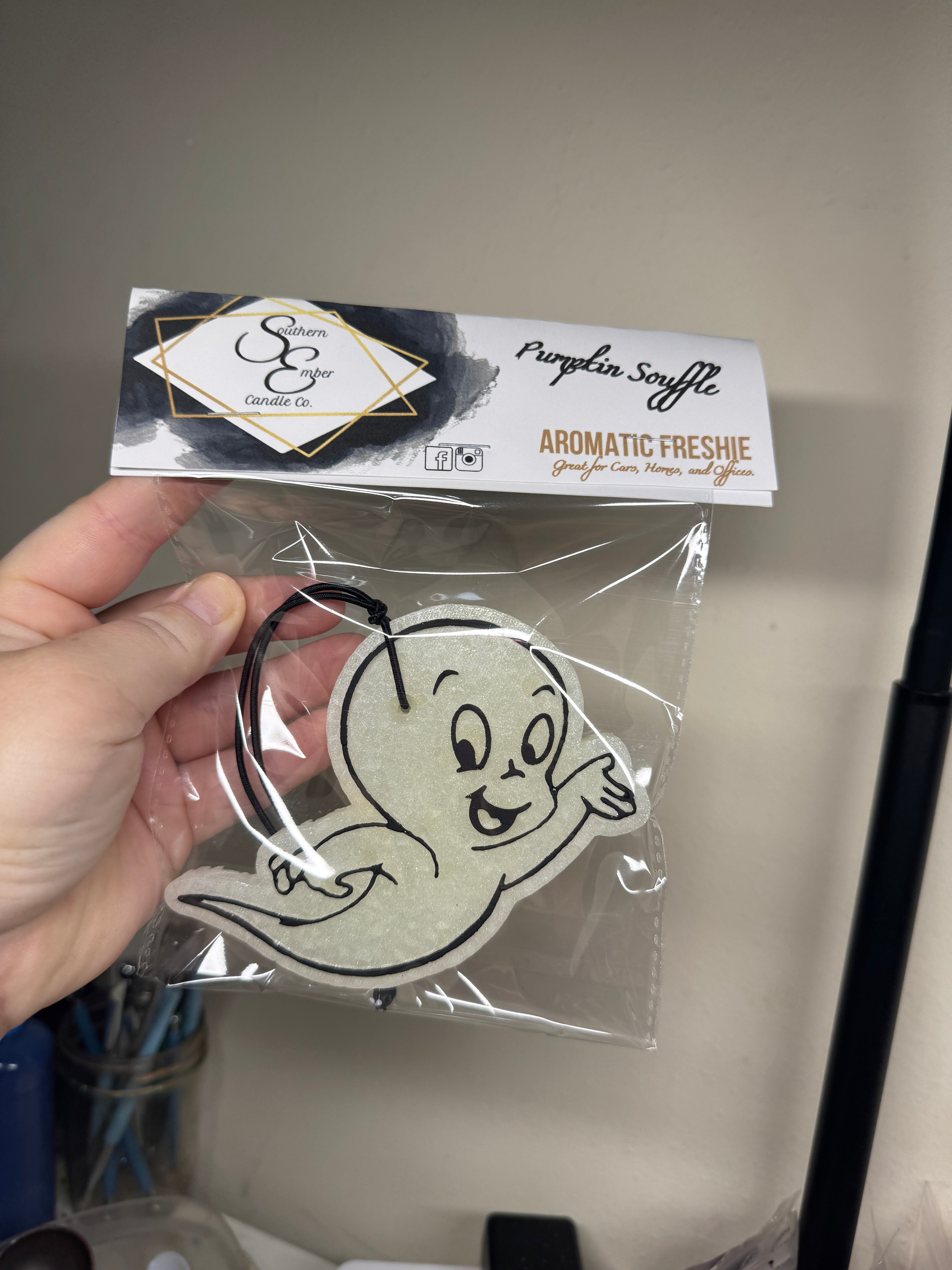 Friendly Ghost Aromatic Car Freshie