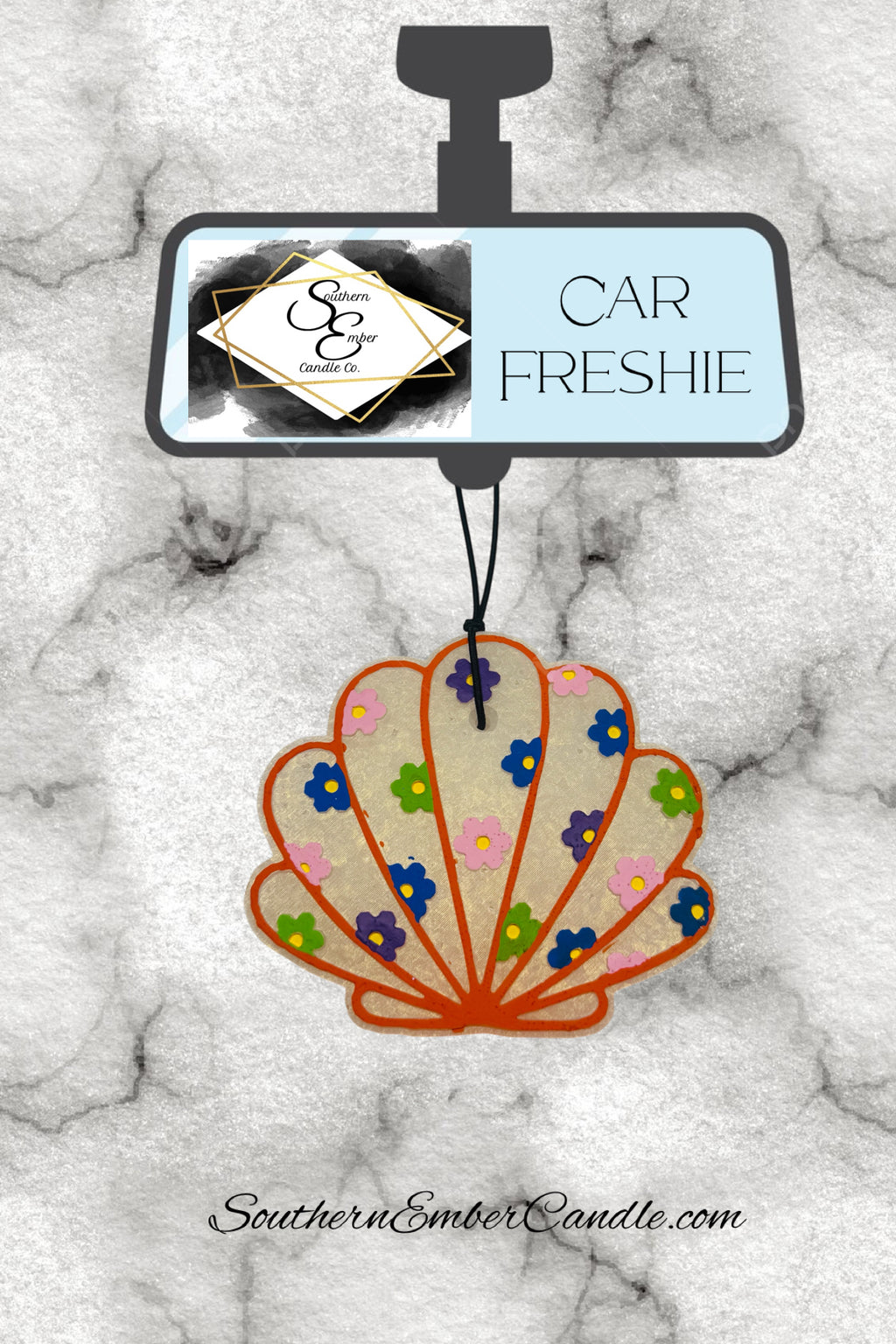 Seashell Aromatic Car Freshie