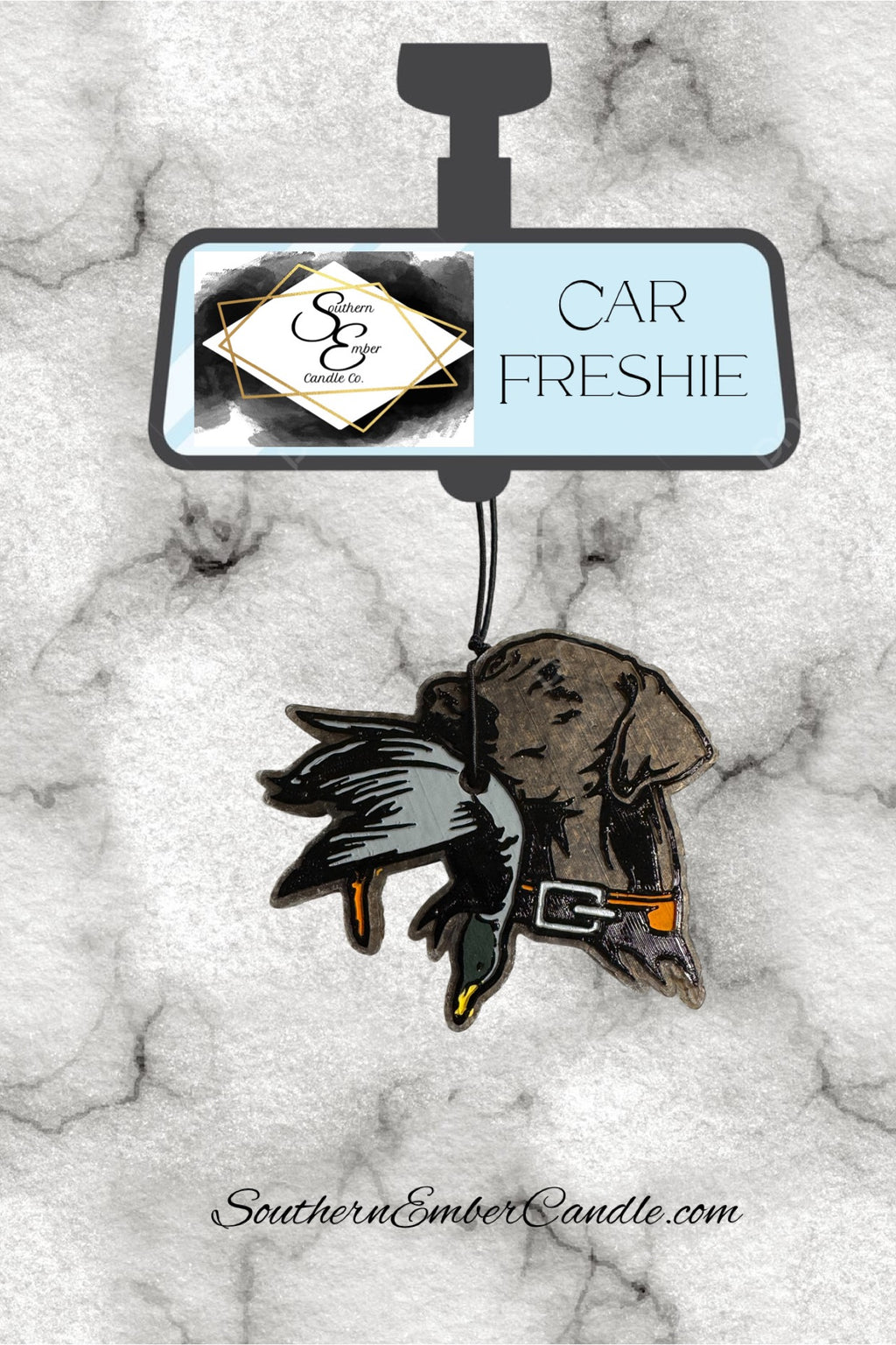 Duck Hunting Dog Aromatic Car Freshie