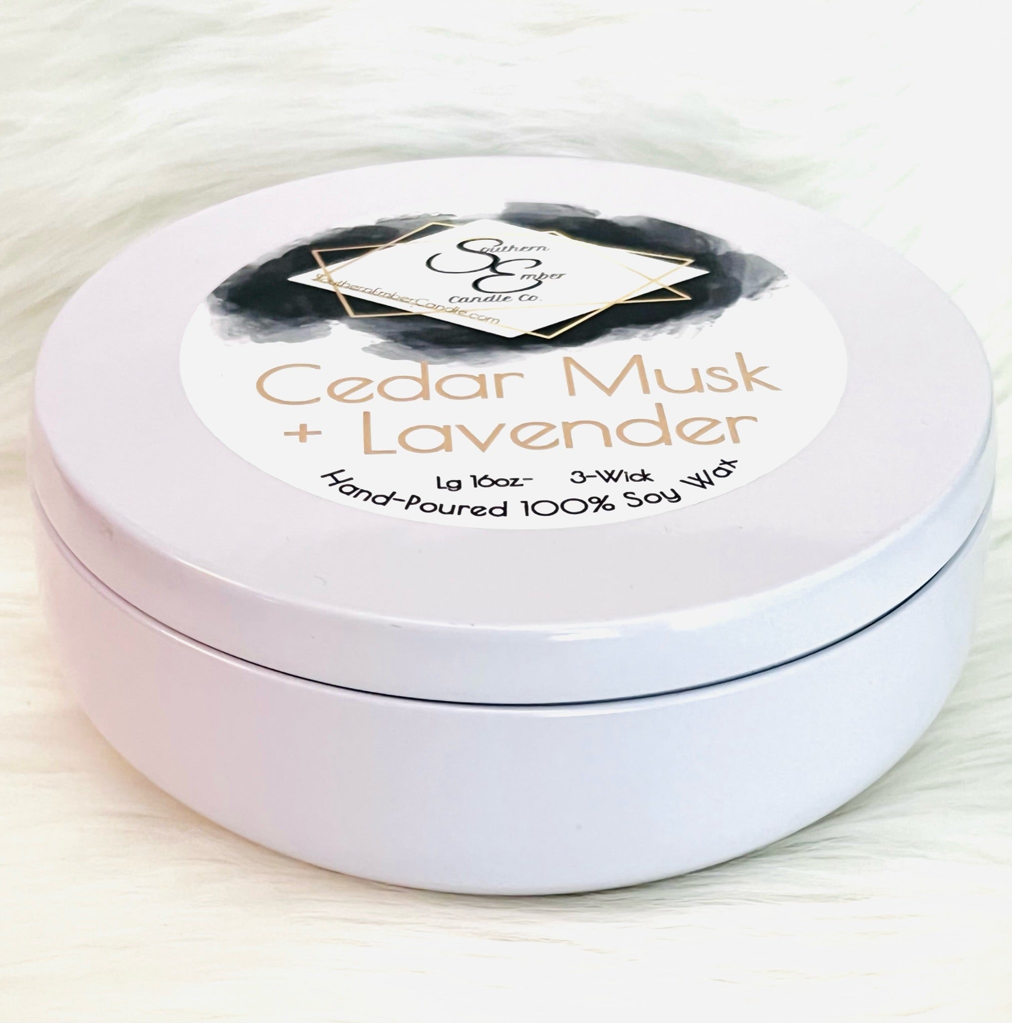 Cedar Musk + Lavender Soy Candle
