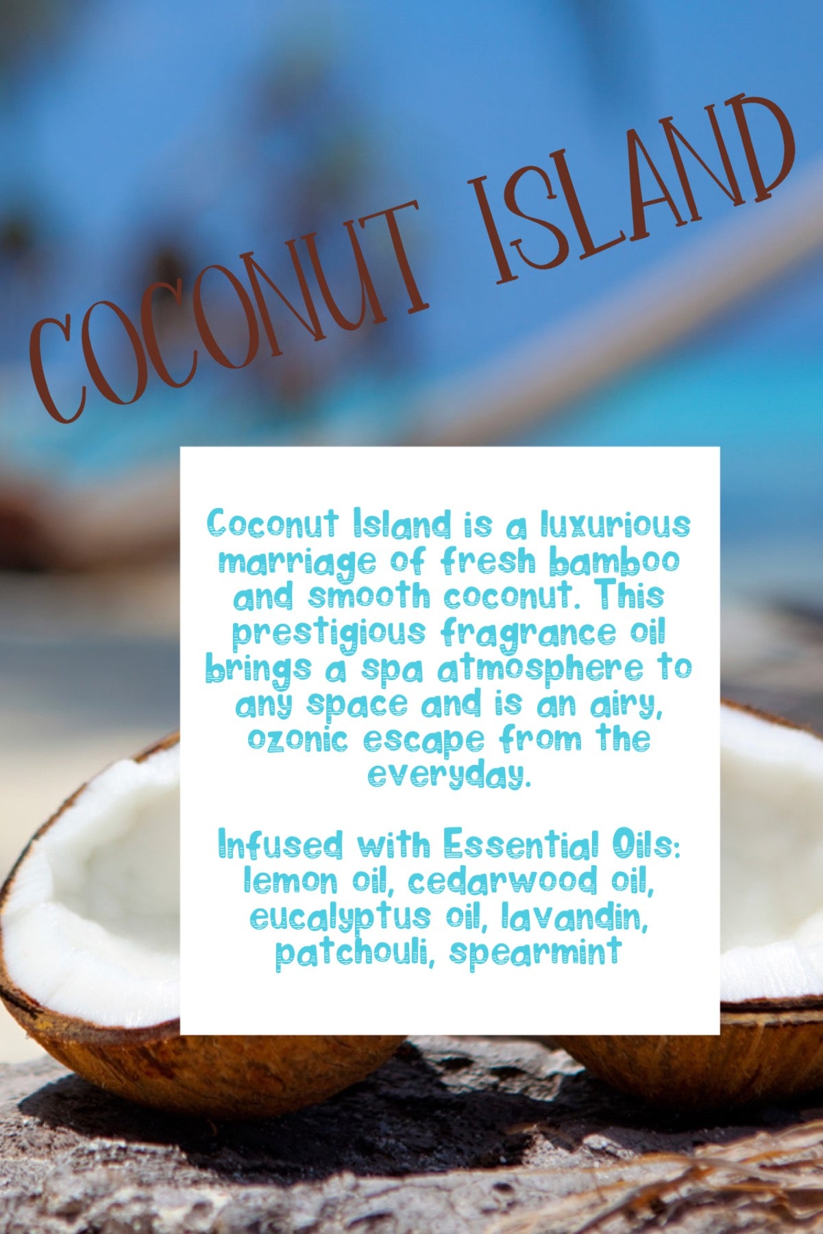 Coconut Island 100% Soy Wax Candle