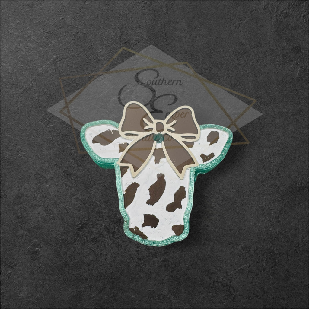 Cow w/Bow Aromatic Car Freshie