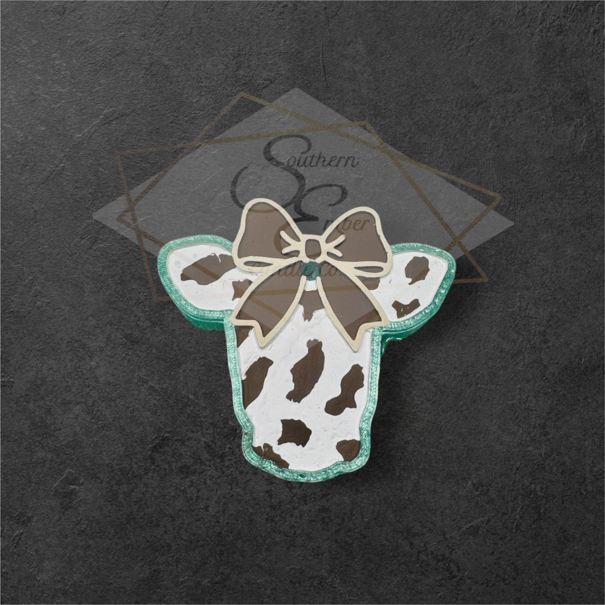 Cow w/Bow Aromatic Car Freshie