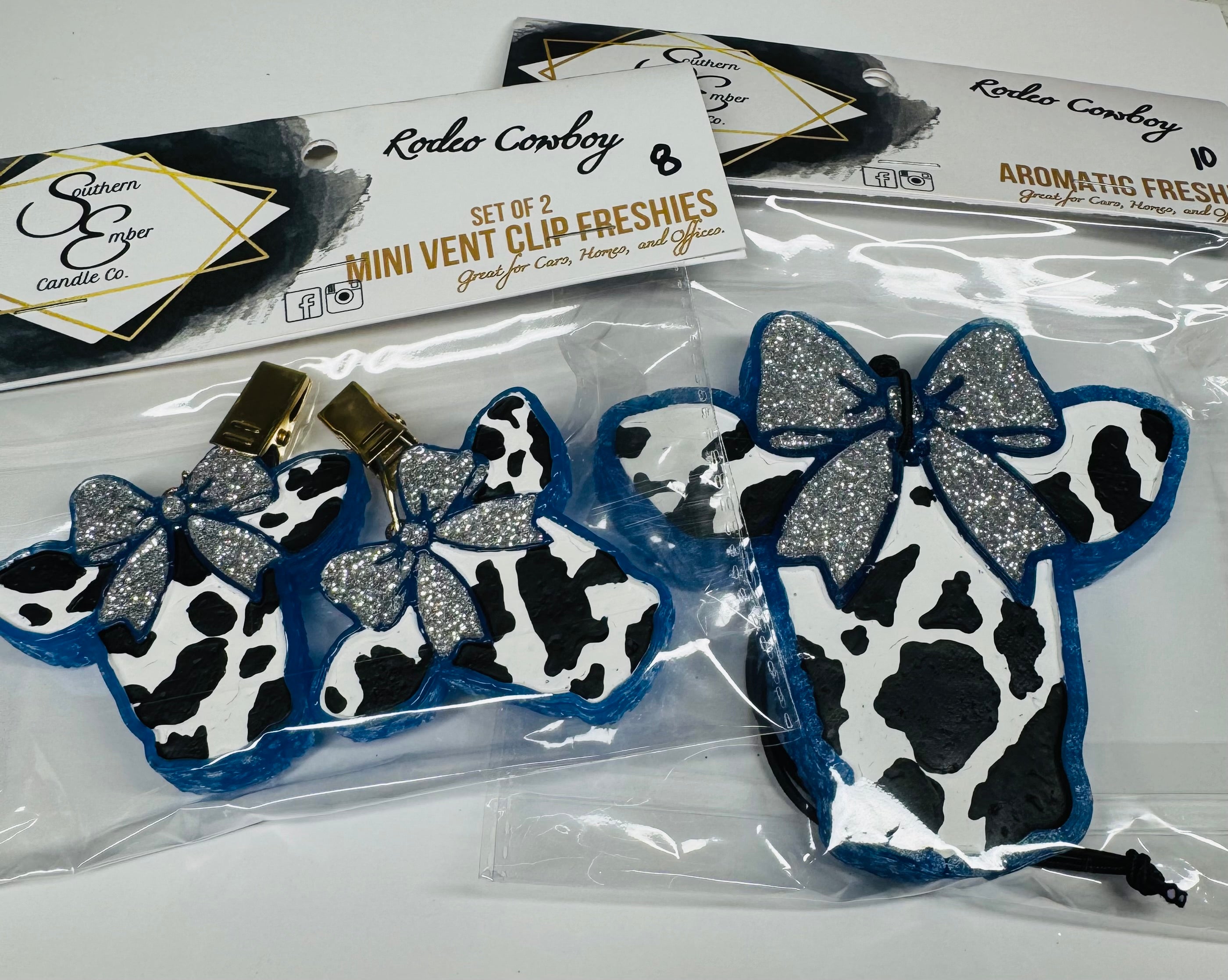 Cow w/Bow Freshie Set