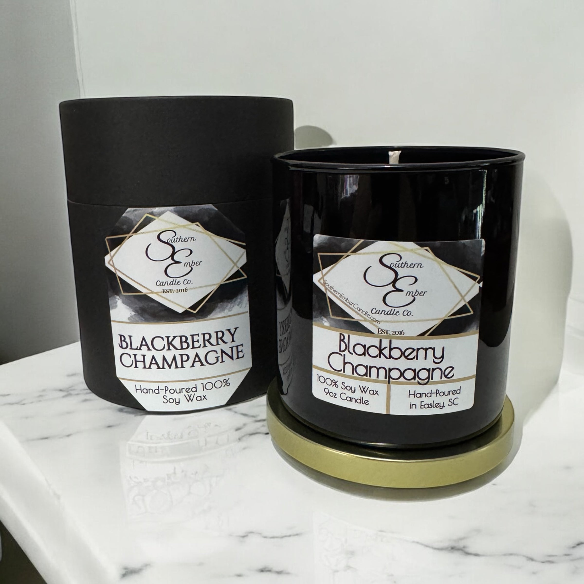 Blackberry Champagne Soy Candle