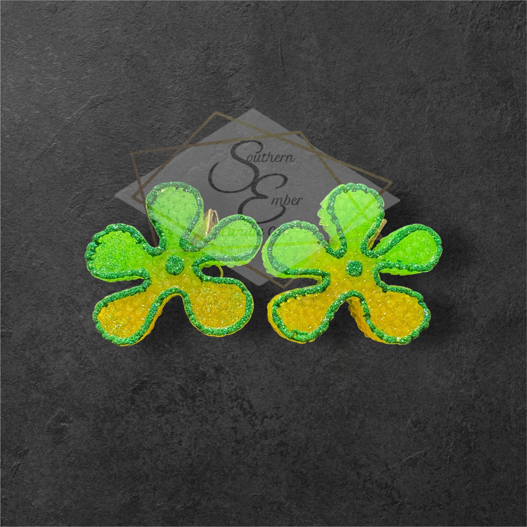 Groovy Flowers Mini Vent Clips