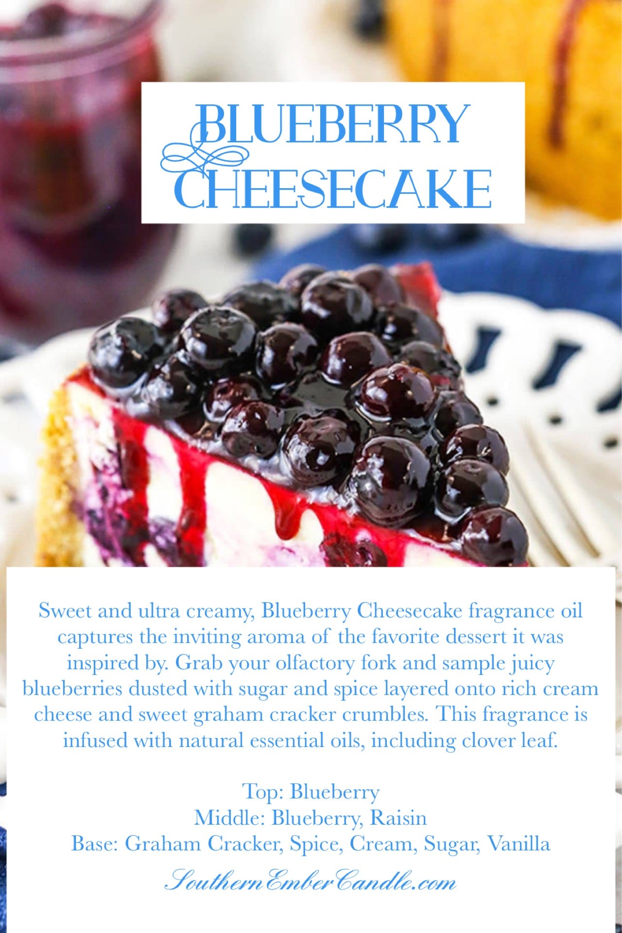 Blueberry Cheesecake Wax Tart/Melt