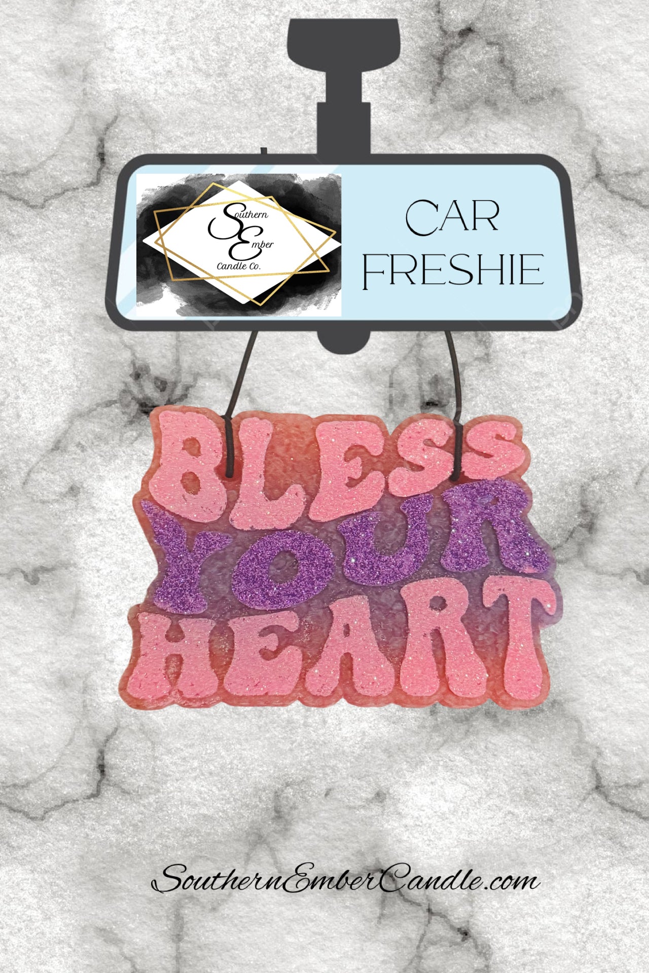 Bless Your Heart Aromatic Car Freshie