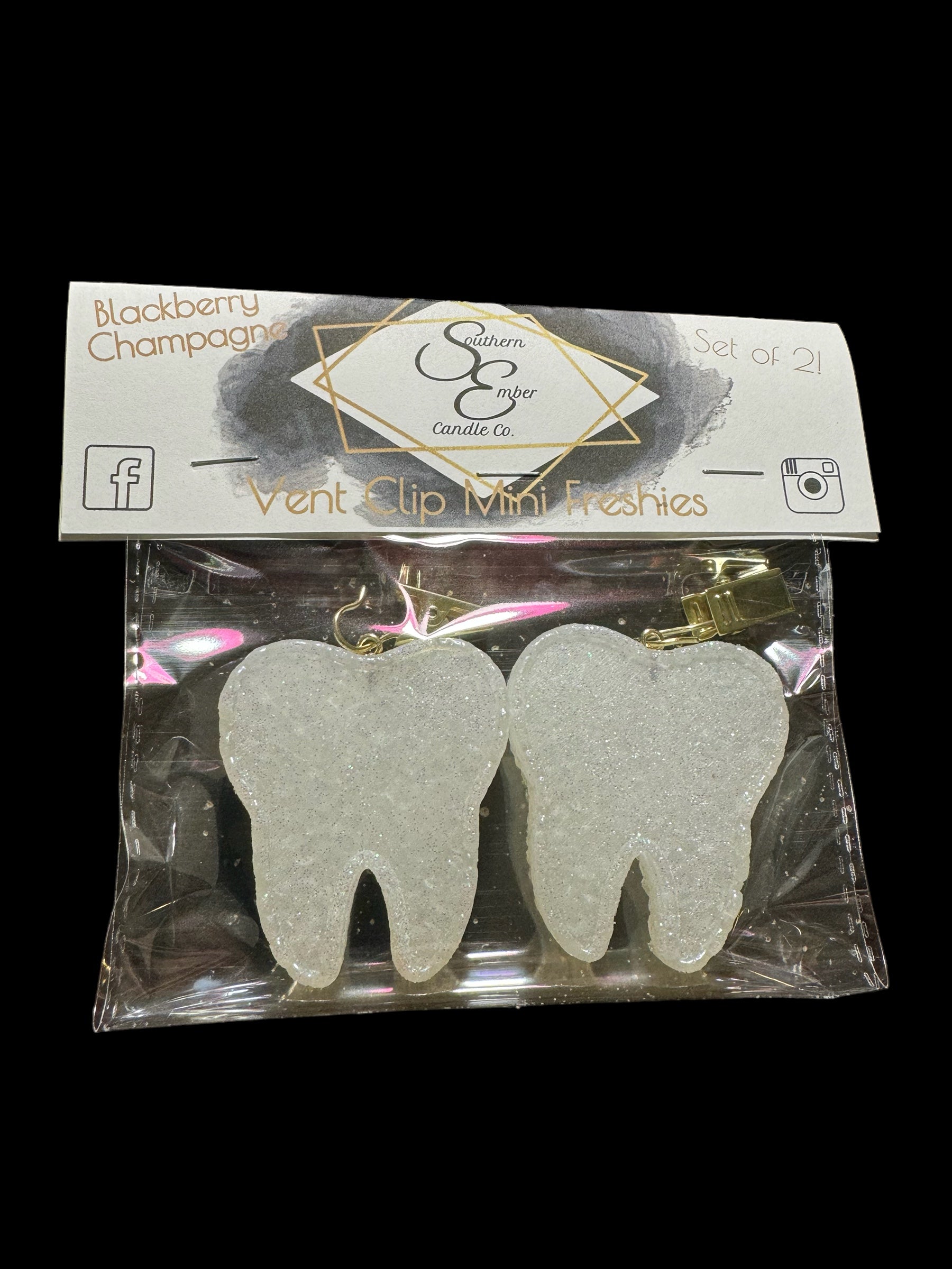 Teeth Mini Vent Clip Freshies