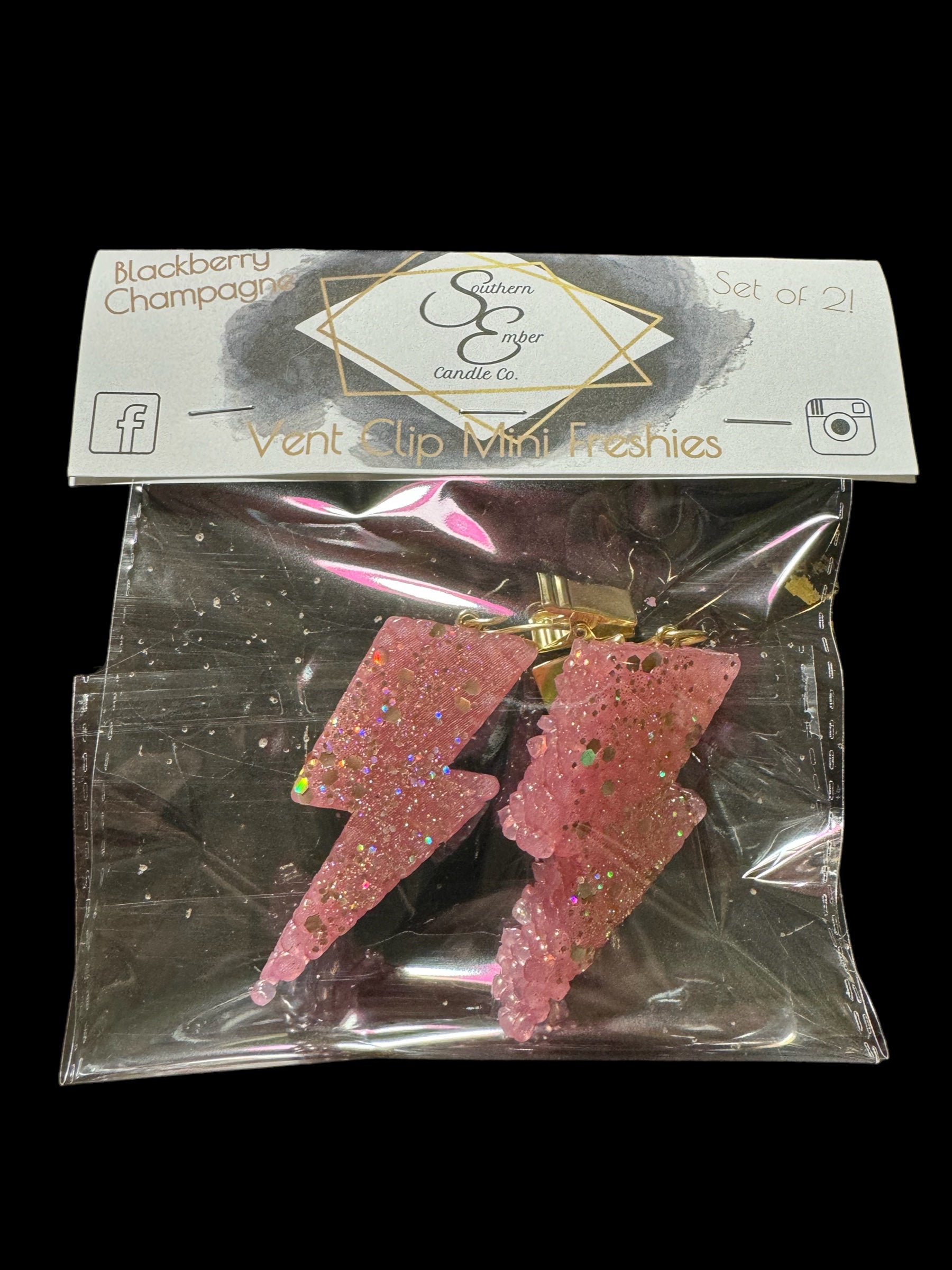 Lightening Bolt Mini Vent Clip Freshies