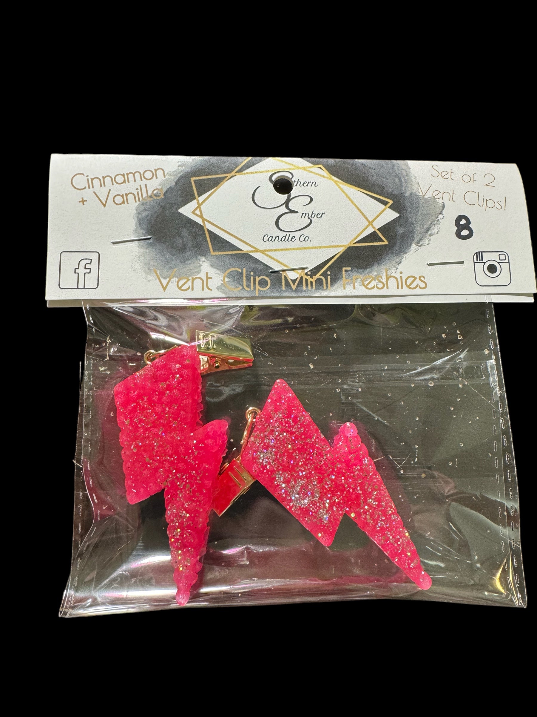 Lightening Bolt Mini Vent Clip Freshies