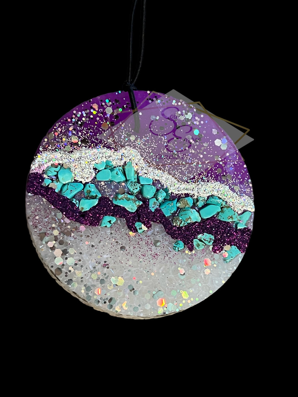 Geode Inspired Aromatic Car Freshie