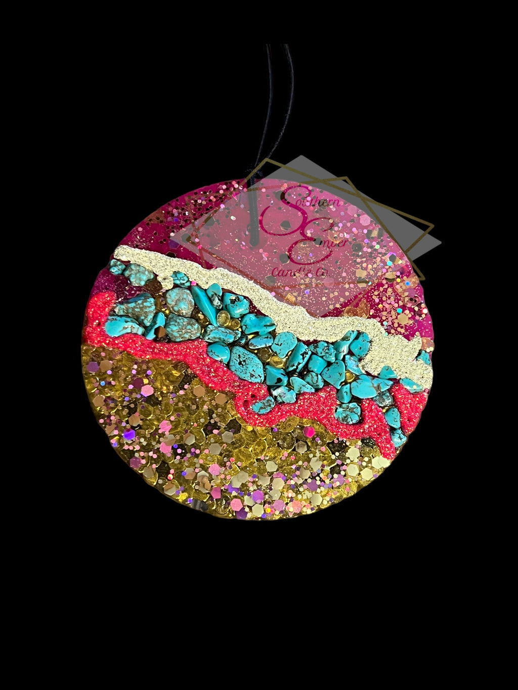 Geode Inspired Aromatic Car Freshie