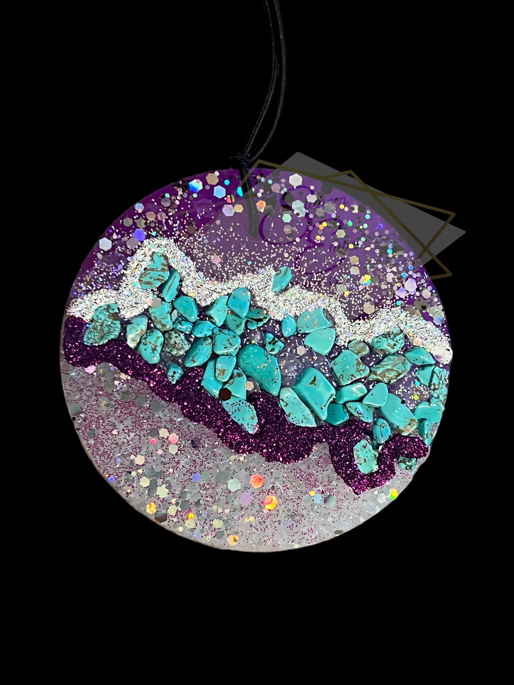 Geode Inspired Aromatic Car Freshie