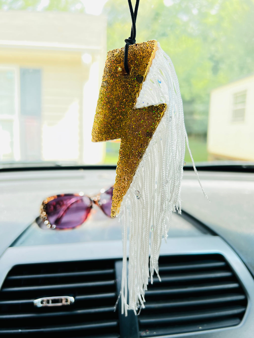 Lightening Bolt Aromatic Car Freshie