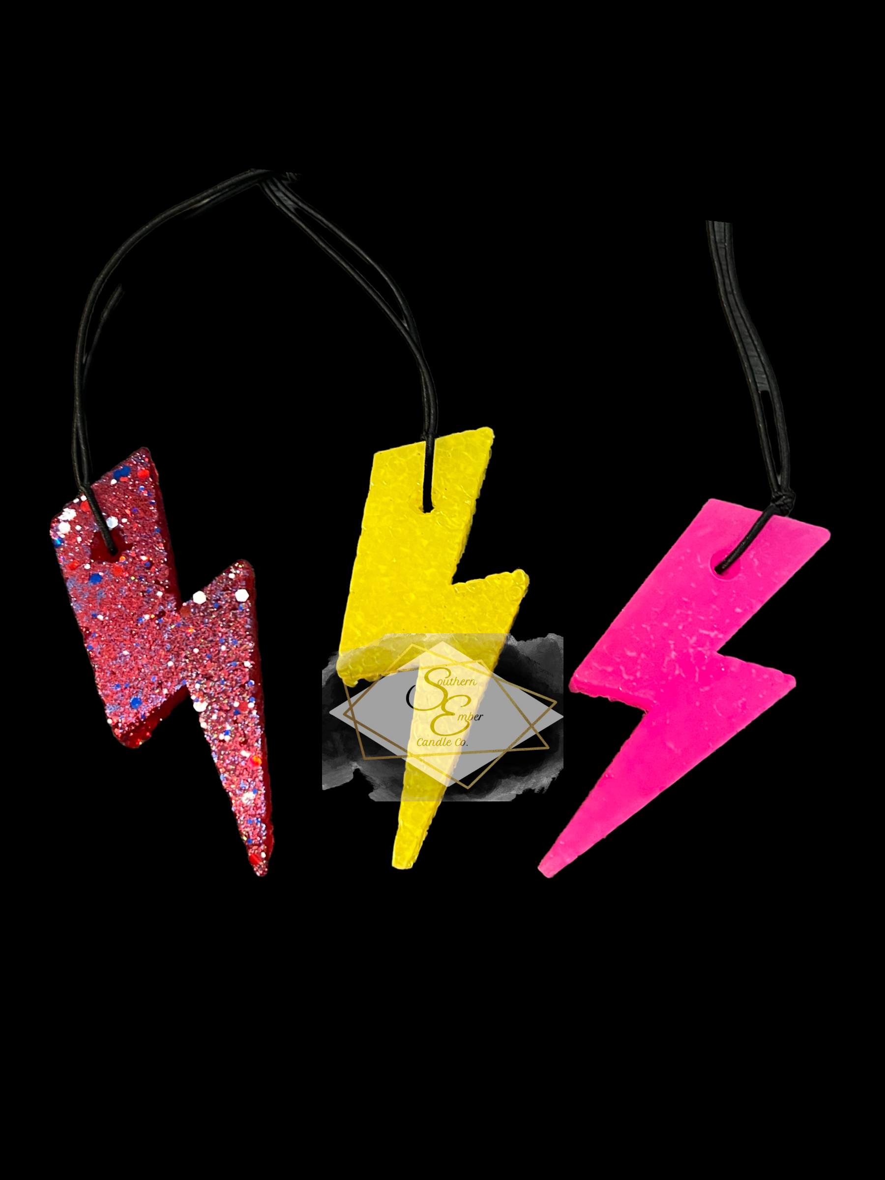 Lightening Bolt Aromatic Car Freshie