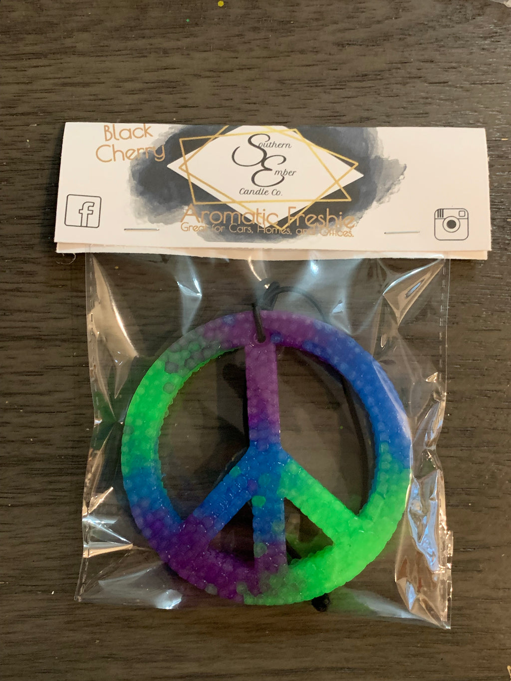 Peace Sign Aromatic Car Freshie