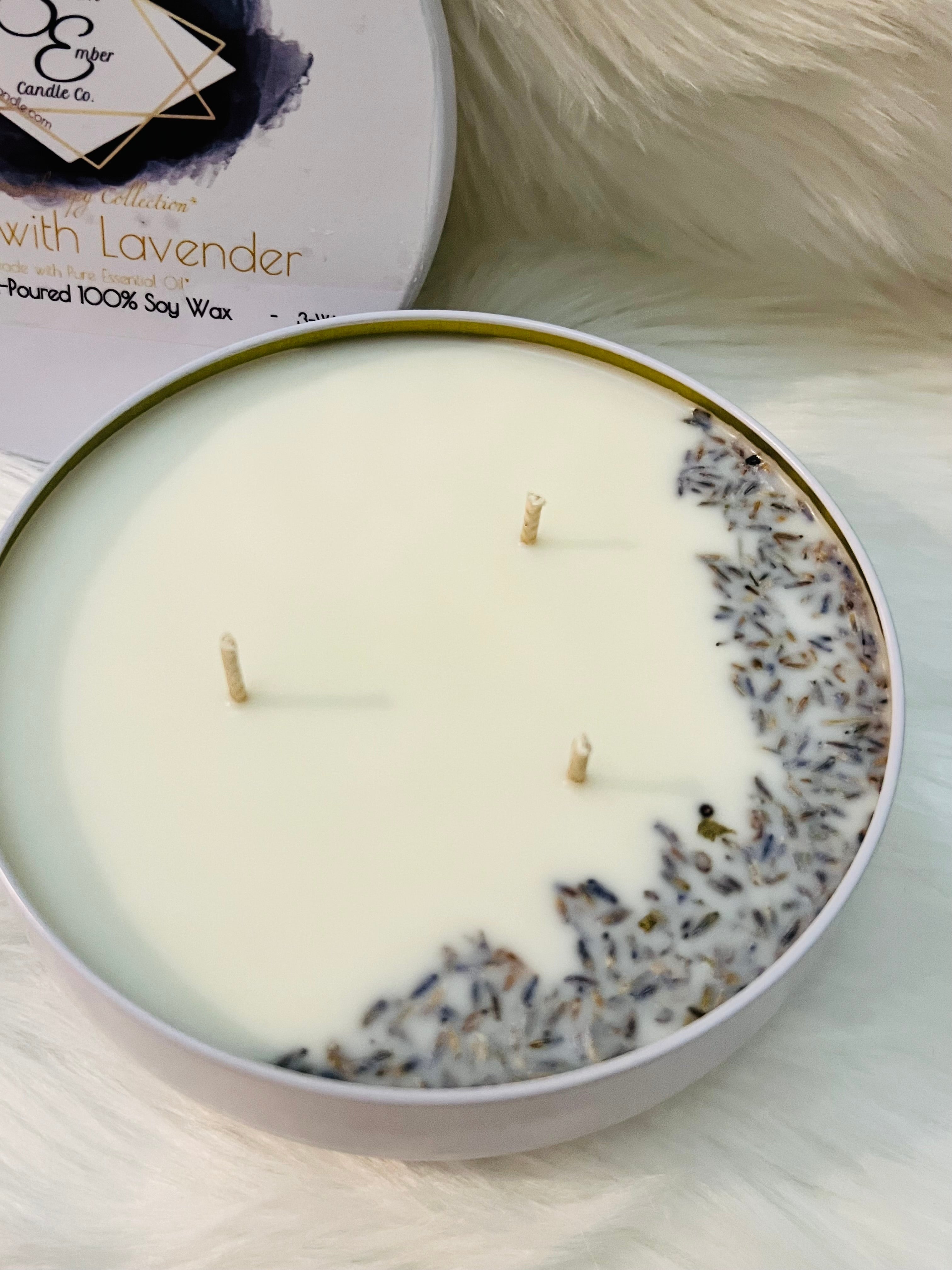 "Relax" Lavender Aromatherapy 100% Soy Wax Candle