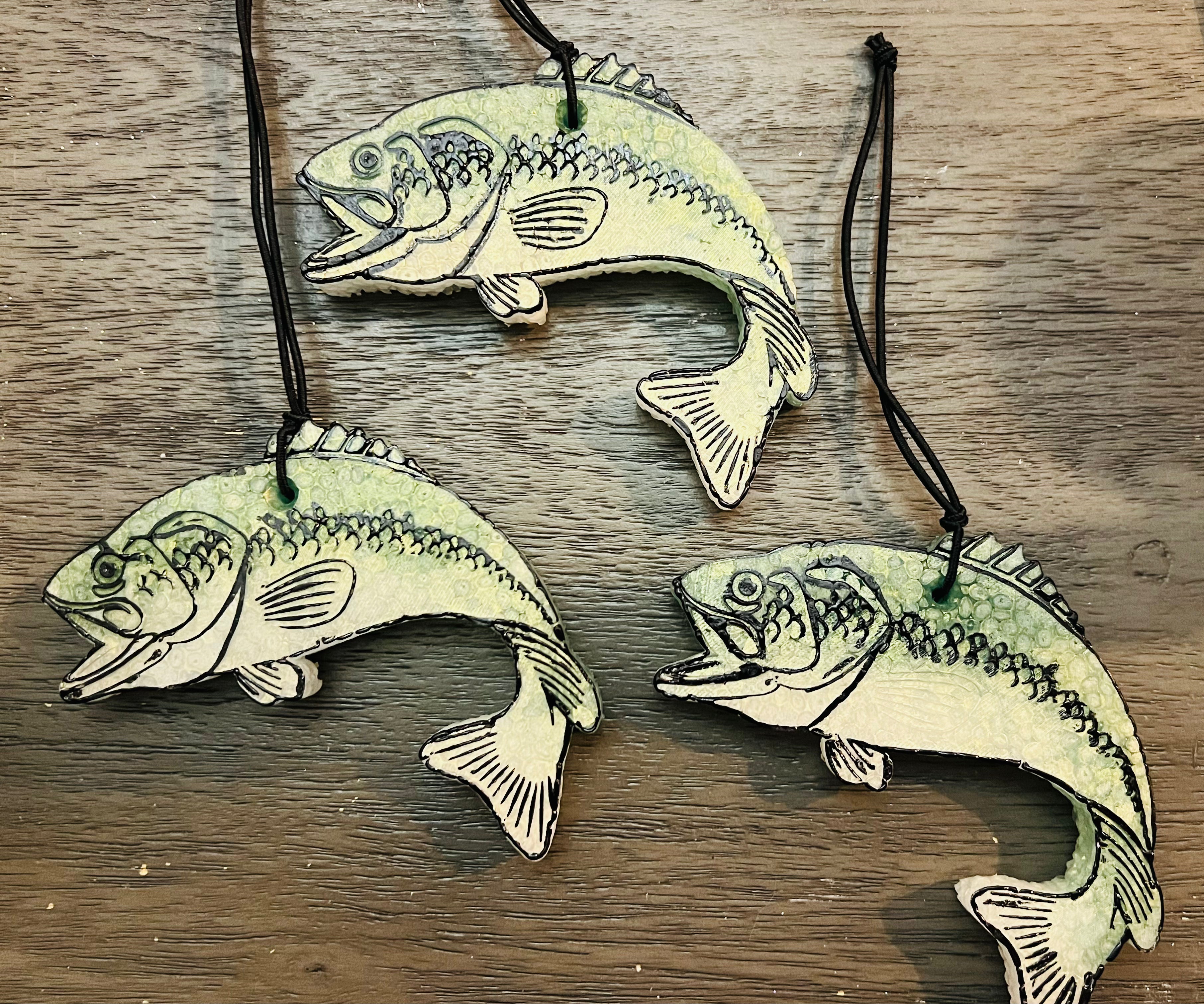 Bass Fish Aromatic Car Freshie